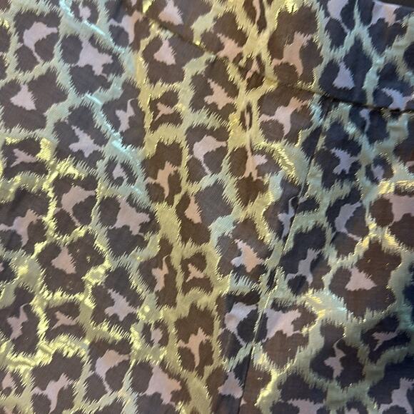 NWT J.Crew Metallic Leopard Trouser Shorts Size 8 - Picture 2 of 5